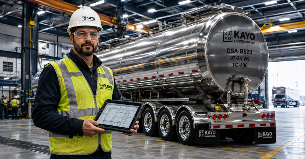 CSA B620 highway tank repair and engineering modification services for fleet compliance.